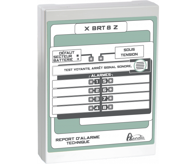 10580 Boitier de report Alarme technique 8 zones