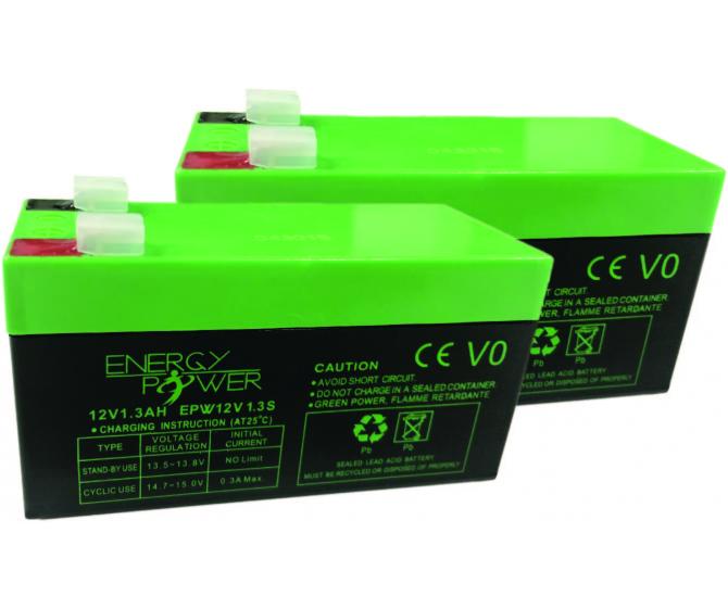 Lot de 2 batteries 12V 1.2 A