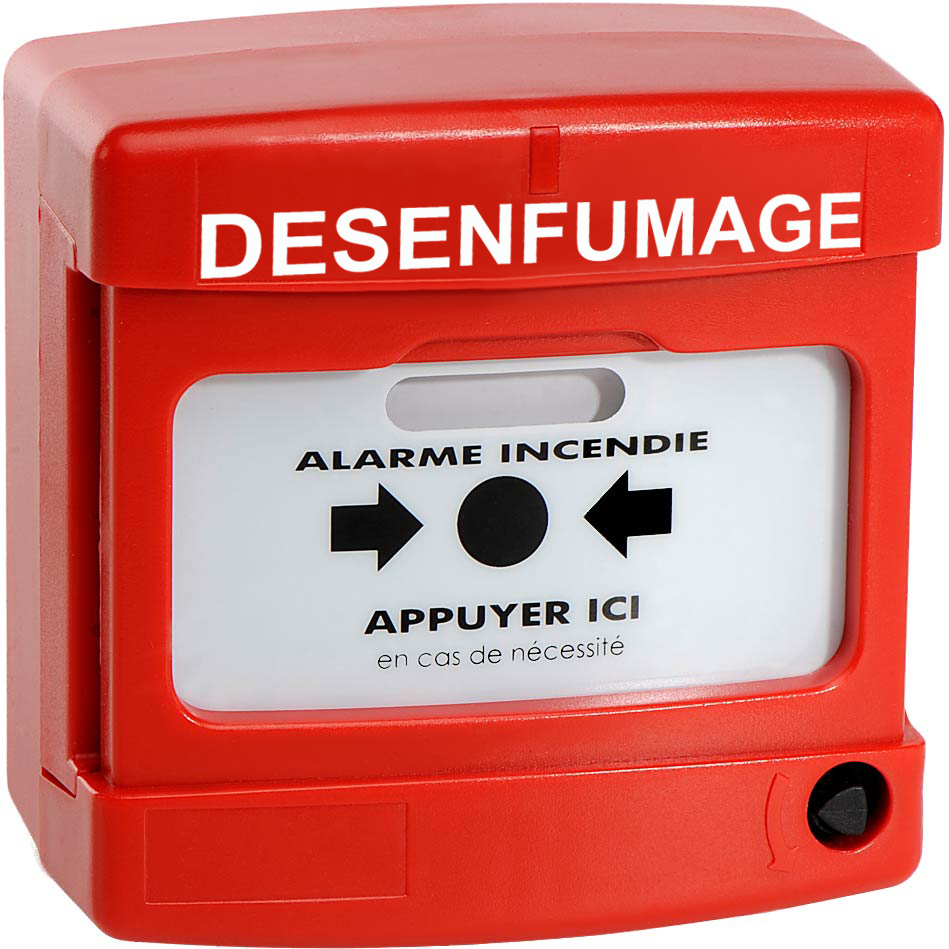 Déclencheur Manuel rouge Désenfumage