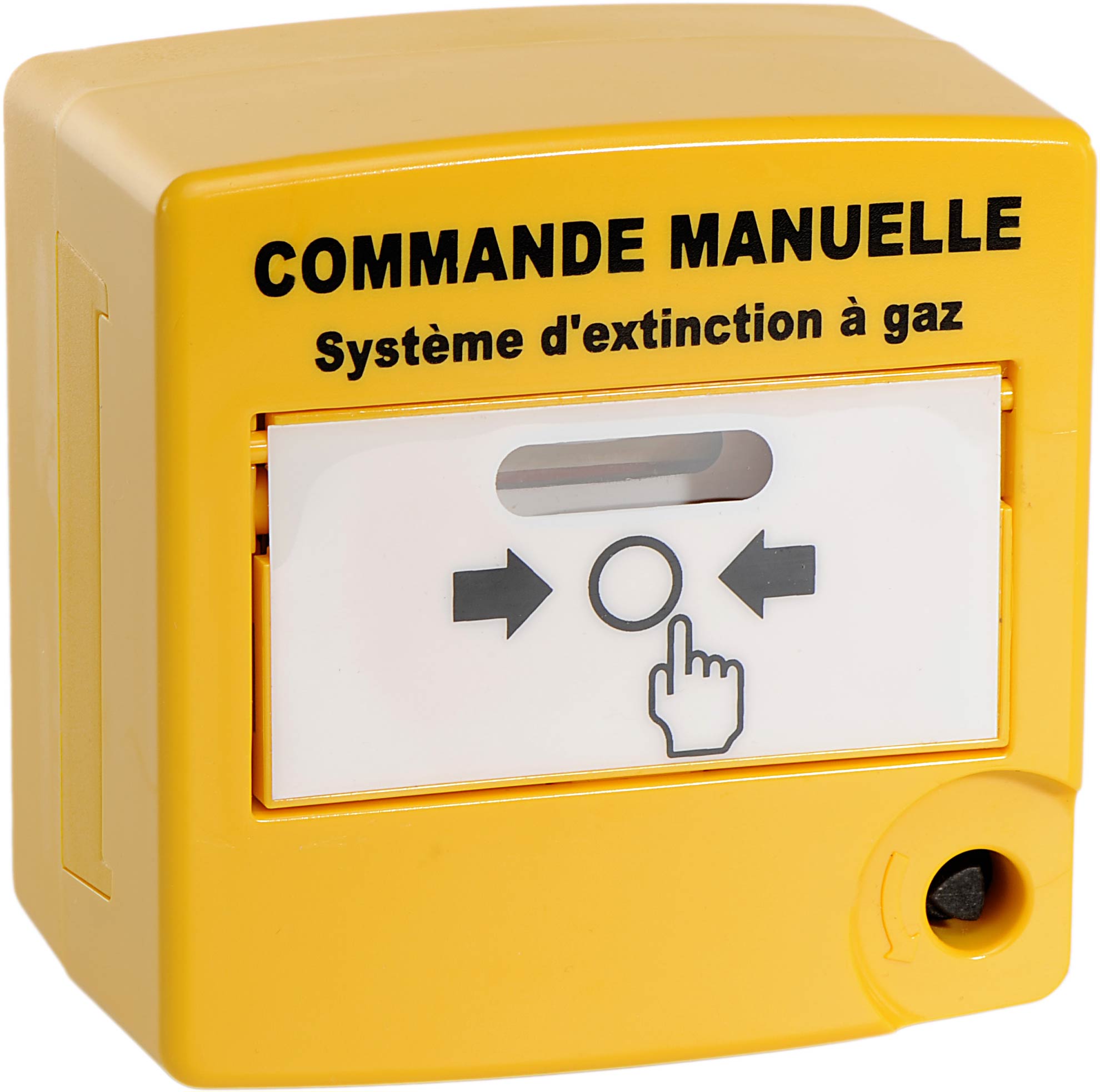 10070 Déclencheur Manuel double action de commande manuelle jaune double contact