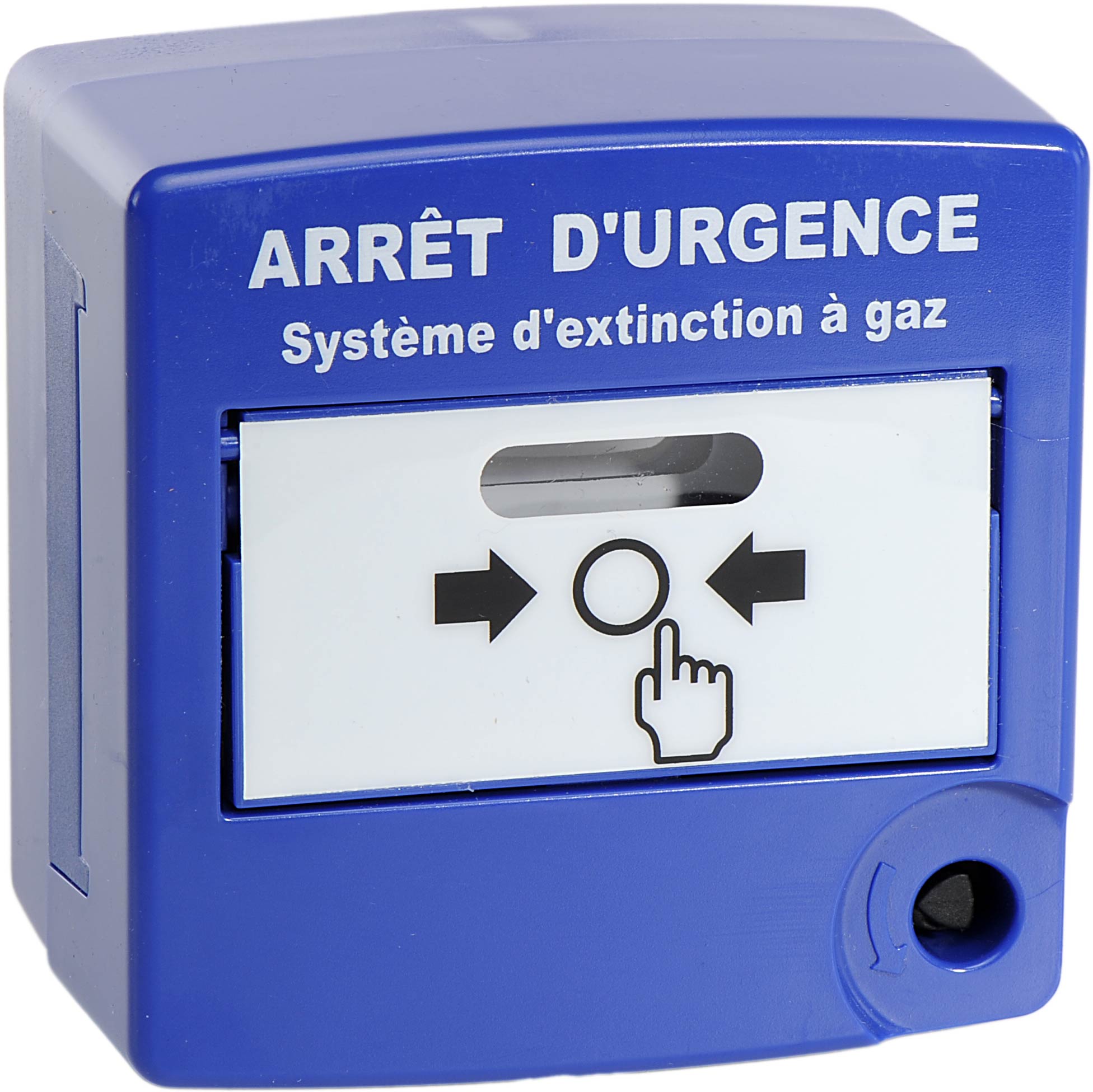 10080 Déclencheur Manuel double action d’arrêt d’urgence bleu double contact