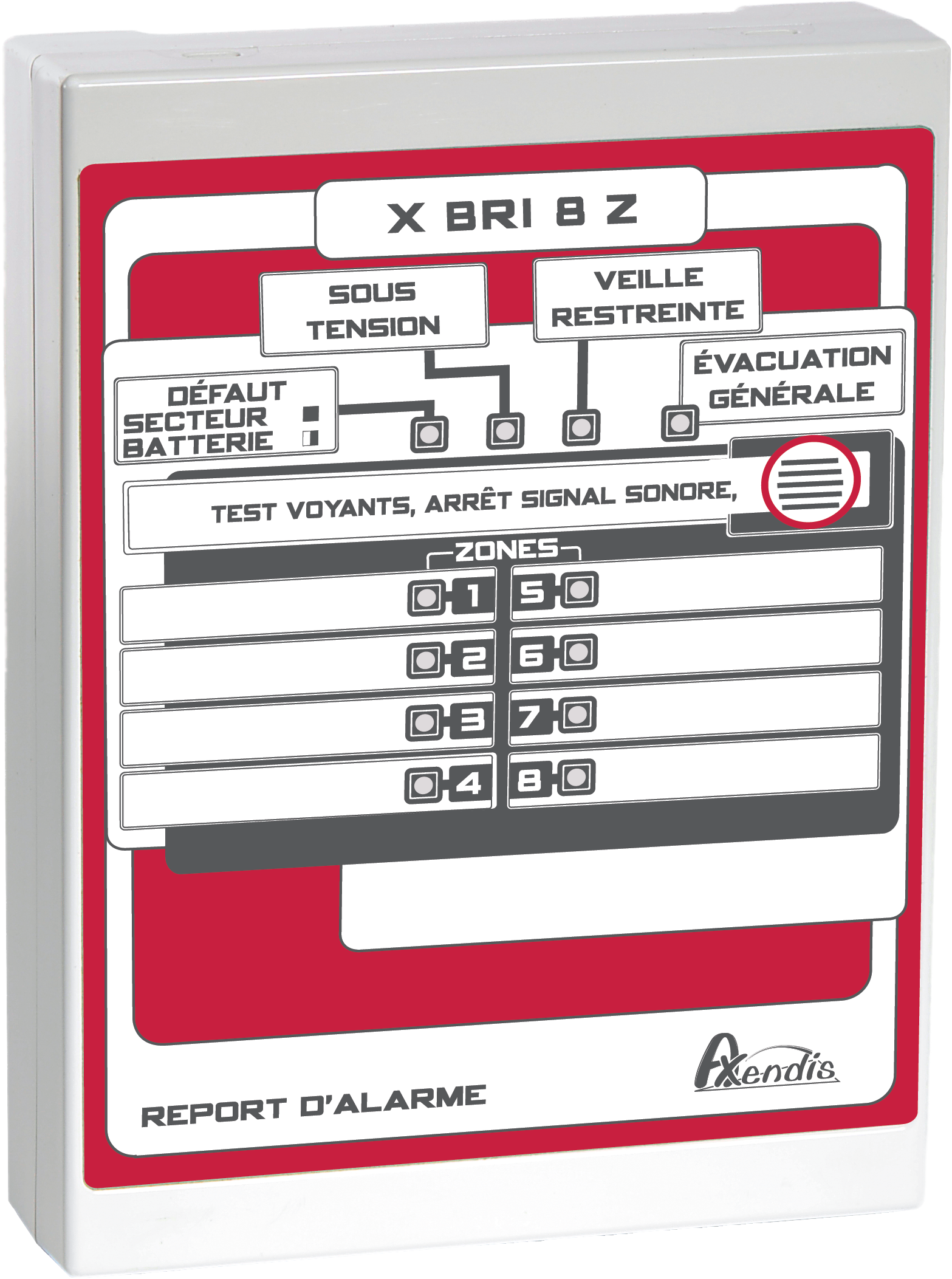 10530 10590 Boitier de report 4Z / 8Z incendie